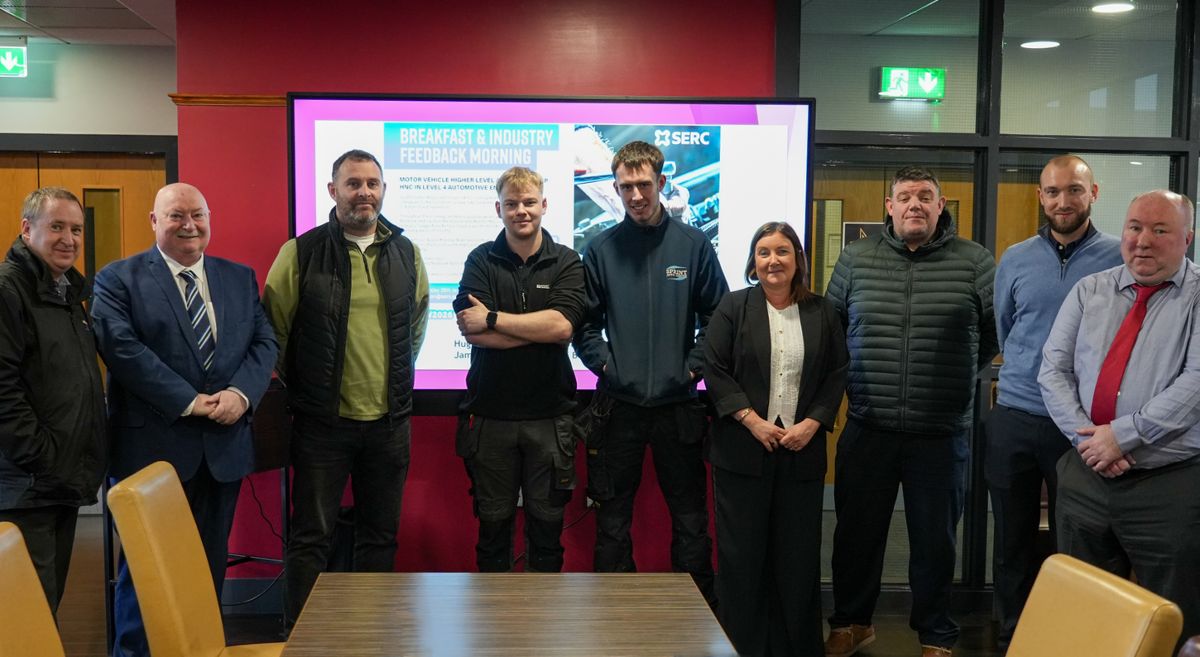 Picture of group of SERC staff and guests at the motor vehicle event